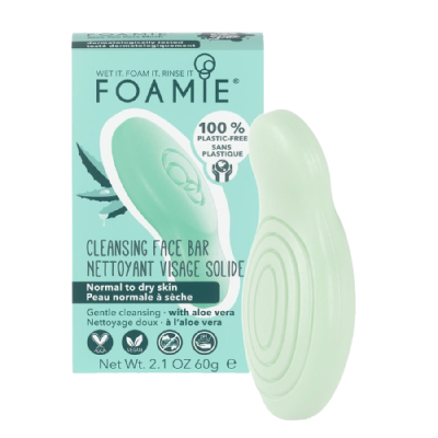 Foamie Aloe You Vera Much Cleansing Face Bar - Για Κανονική Ξηρή Επιδερμίδα 60g