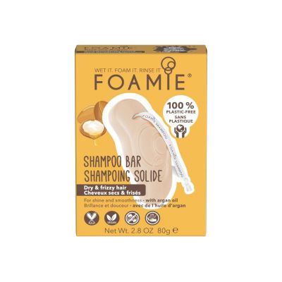 Foamie Kiss Me Argan Shampoo Bar - Για Ξηρά & Φριζαρισμένα Μαλλιά 80g