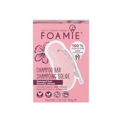 Foamie Hibiskiss Shampoo Bar - Για Κατεστραμμένα Μαλλιά 80g