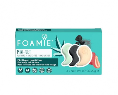 Foamie Mini Travel Set Shampoo & Shower bar & Face Bar Σετ Ταξιδιού, 3τμχ
