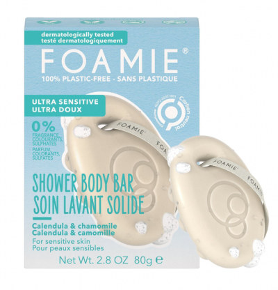 Foamie Shower Body Bar Soft Seduction Ultra Sensitive Μπάρα Καθαρισμού Σώματος 80g