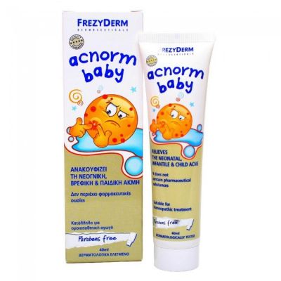 Frezyderm Acnorm Baby Απαλή Κρέμα Για Τη Νεογνική, Βρεφική & Παιδική Ακμή 40 ml