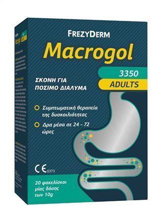Frezyderm Macrogol 3350 Αντιμετώπιση της Δυσκοιλιότητας για Ενήλικες 20x10g