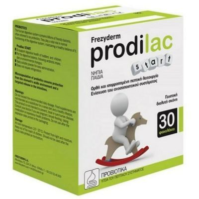Frezyderm Prodilac Start, Προβιοτικό Για Βρέφη, Νήπια και Παιδιά έως 2 Ετών 30 Φακελάκια