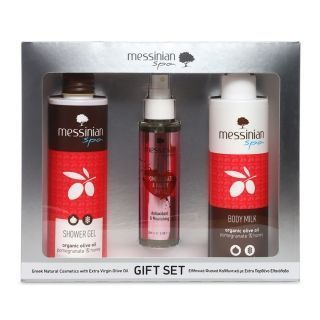 Messinian Spa Promo Pomegranate Honey Shower Gel 300ml & Dry Oil 100ml & Body Milk 300ml