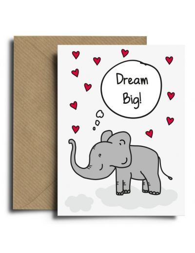 Spread The Magic Ευχετήρια Κάρτα Dream Big Elephant