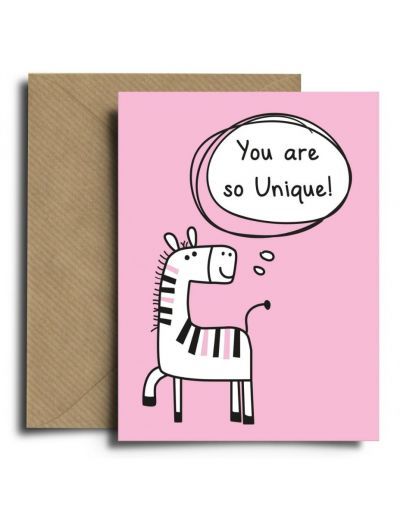 Spread The Magic Ευχετήρια Κάρτα Unique Zebra