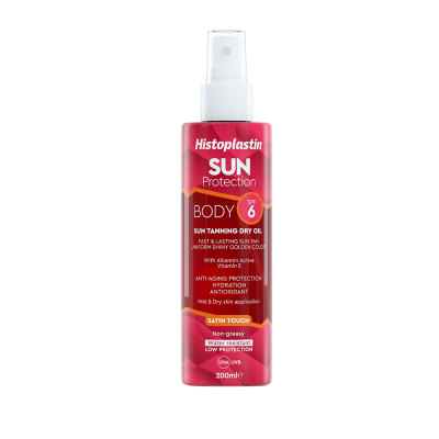 Histoplastin Sun Protection Body Sun Tanning Dry Oil Spf6 200ml