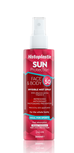 Histoplastin Sun Protection Face & Body Invisible Mist Spray Spf50+ 200ml