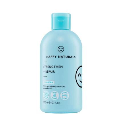 Happy Naturals Strengthen & Repair Shampoo - Σαμπουάν για Ξηρά & Κατεστραμμένα Μαλλιά 300ml