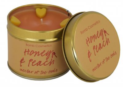 Bomb Cosmetics Honey & Peach Tinned Handmade Candle 1τμχ 243g