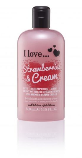 I Love... Bubble Bath Strawberries & Cream 500ml