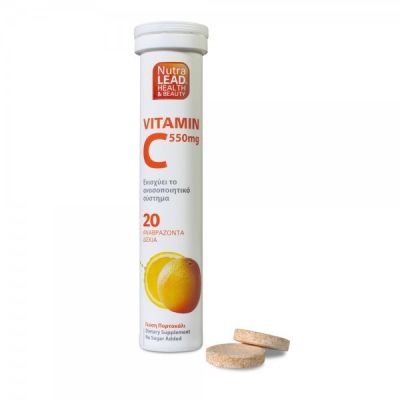 Nutralead Vitamin C 550mg με Πορτοκάλι 20 αναβράζοντα δισκία 