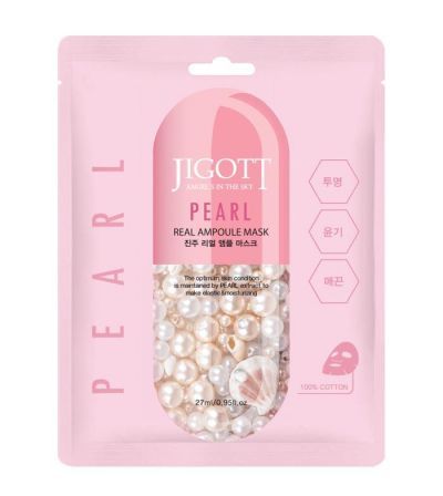 Jigott Pearl Real Ampoule Sheet Mask 27ml