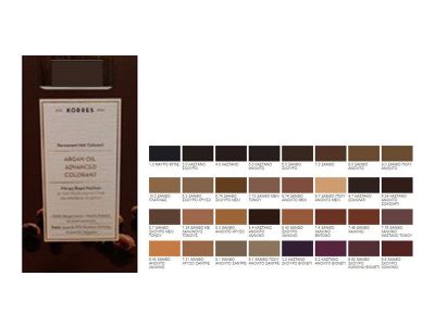 KORRES Argan oil 6.0 Advanced Colorant  Μόνιμη Βαφή Μαλλιών Ξανθό Σκούρο 1 τεμ.