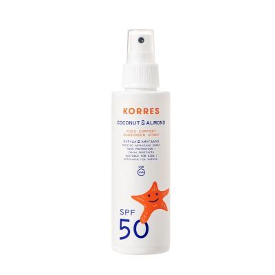 Korres Coconut And Almond Kids Comfort Sunscreen Spray SPF50 150ml