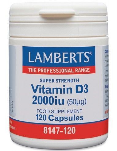 Lamberts Vitamin D3 2000iu (50mg) 120 Κάψουλες