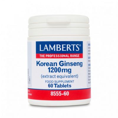 Lamberts Korean Ginseng 1200mg 60 Ταμπλέτες
