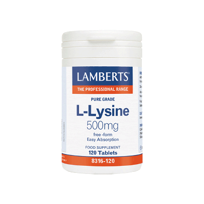 Lamberts L-Lysine 500mg 120 Ταμπλέτες