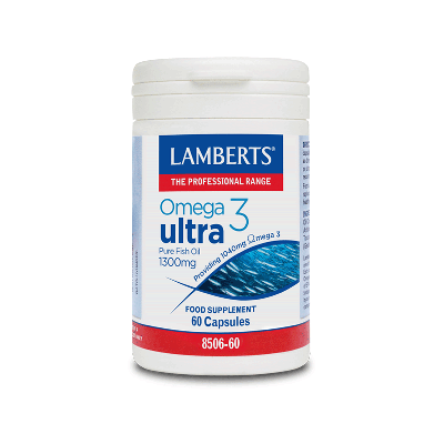 Lamberts Omega 3 Ultra Pure Fish Oil 1300mg Ιχθυέλαιο των 1300mg, 60 Κάψουλες