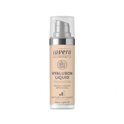 Lavera Υγρό Make-up με Υαλουρονικό οξύ -Ivory Light 01- 30ml