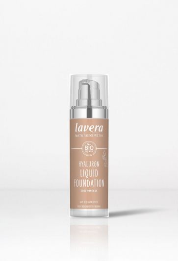 Lavera Απαλό Υγρό Make-up με Υαλουρονικό Οξύ Honey Beige 04 30ml
