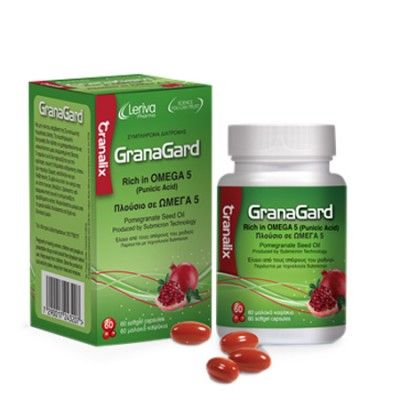 Leriva GranaGard - Συμπλήρωμα Διατροφής για την Σωστή Λειτουργία του Εγκεφάλου 60 Μαλακές Κάψουλες