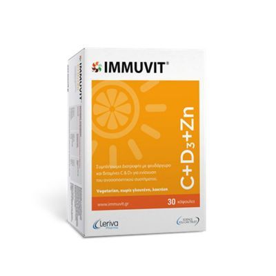 Leriva Immuvit C+D3+Zn 30 Κάψουλες