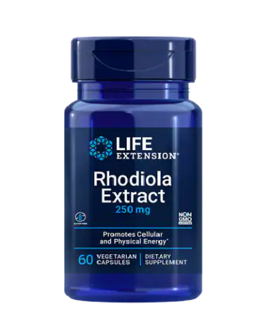 Life Extension Rhodiola Extract 3% Rosavins 250mg 60 φυτικές κάψουλες