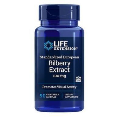 Life Extension Standardized European Bilberry Extract 100mg 90 Φυτικές Κάψουλες
