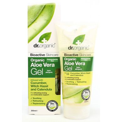 Dr.Organic Organic Aloe Vera Gel with Cucumber & Witch Hazel 200ml