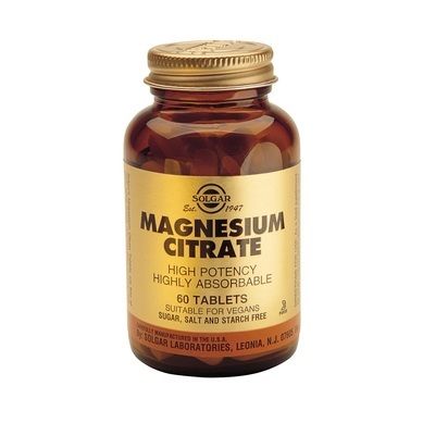 Solgar Magnesium Citrate 200mg 60 Ταμπλέτες