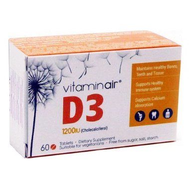 Medicair Vitaminair D3 1200IU 60 Δισκία