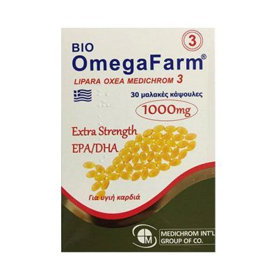 Medichrom OmegaFarm 3 Bio Extra Strength EPA/DHA 1000mg 30 Μαλακές Κάψουλες