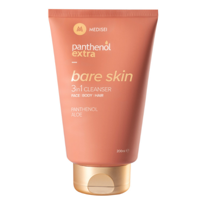 Medisei Panthenol Bare Skin 3 in 1 Cleanser Face, Body, Hair Καθαριστικό για Πρόσωπο, Σώμα & Μαλλιά, 200ml