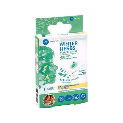 Medisei Winter Herbs Αρωματικό Επίθεμα Με Ευκάλυπτο & Μέντα 6τμχ