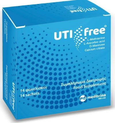Meditrina Uti Free - Συμπλήρωμα Διατροφής για την Υγεία του Ουροποιητικού 14 Φακελίσκοι