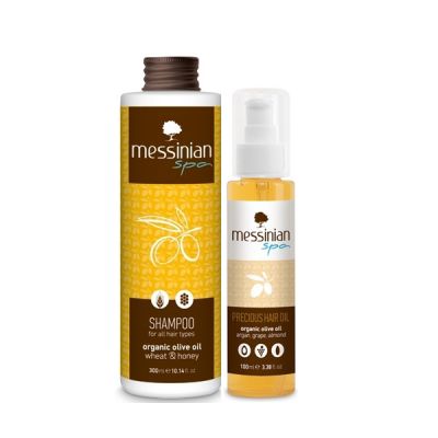 Messinian Spa Precious Hair Oil 100ml & Δώρο Shampoo Με Σιτάρι & Μέλι 300ml