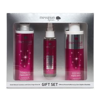 Messinian Spa Promo Glamorous Mysterious Shower Gel 300ml & Body Lotion 300ml & Hair and Body Mist 100ml