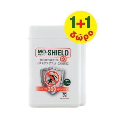 Mo-Shield Go Απωθητικό Υγρό για Κουνούπια & Σκνίπες 1+1 ΔΩΡΟ 2x17ml