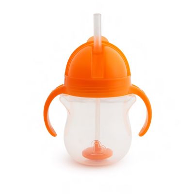 Munchkin Κύπελλο με καλαμάκι 6m+ Πορτοκαλί Clip Lock Tip & Sip 207ml