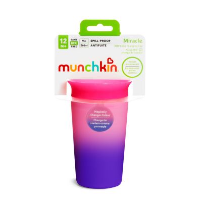 Munchkin Miracle Color Changing Cup 360° 12m+ Ροζ/Μωβ, 266ml