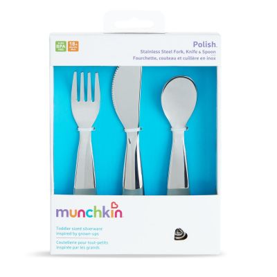 Munckin Παιδικό Σετ Φαγητού Κουτάλι-Πιρούνι-Μαχαίρι 18M+