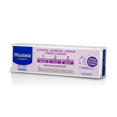 Mustela Barrier Cream 1-2-3 Καθημερινή Κρέμα Αλλαγής Πάνας 100ml