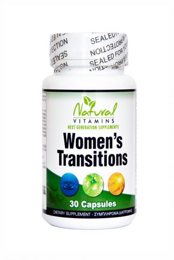 Natural Vitamin Women’s Transitions – Φυσική Φόρμουλα Εμμηνόπαυσης 30 Κάψουλες