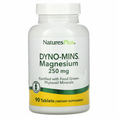 Natures Plus Dyno-Mins Magnesium 250mg Μαγνήσιο 90 Ταμπλέτες