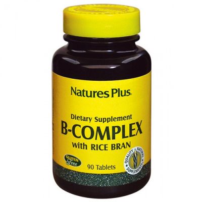 Natures Plus B-Complex with Rice Bran 90 Ταμπλέτες
