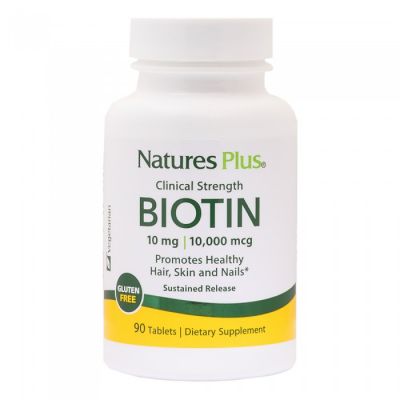 Natures Plus Clinical Strength Biotin 10mg 90 Ταμπλέτες
