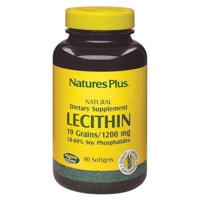 Natures Plus Lecithin 1200mg 90 Μαλακές Κάψουλες