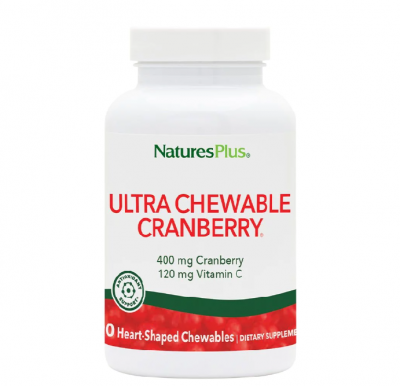 Natures Plus Ultra Chewable Cranberry, 90 Μασώμενες Ταμπλέτες